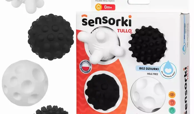 piłki sensoryczne kolorowe